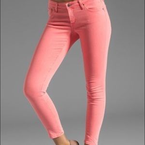 AG jeans Adriano goldschmied salmon pink 24